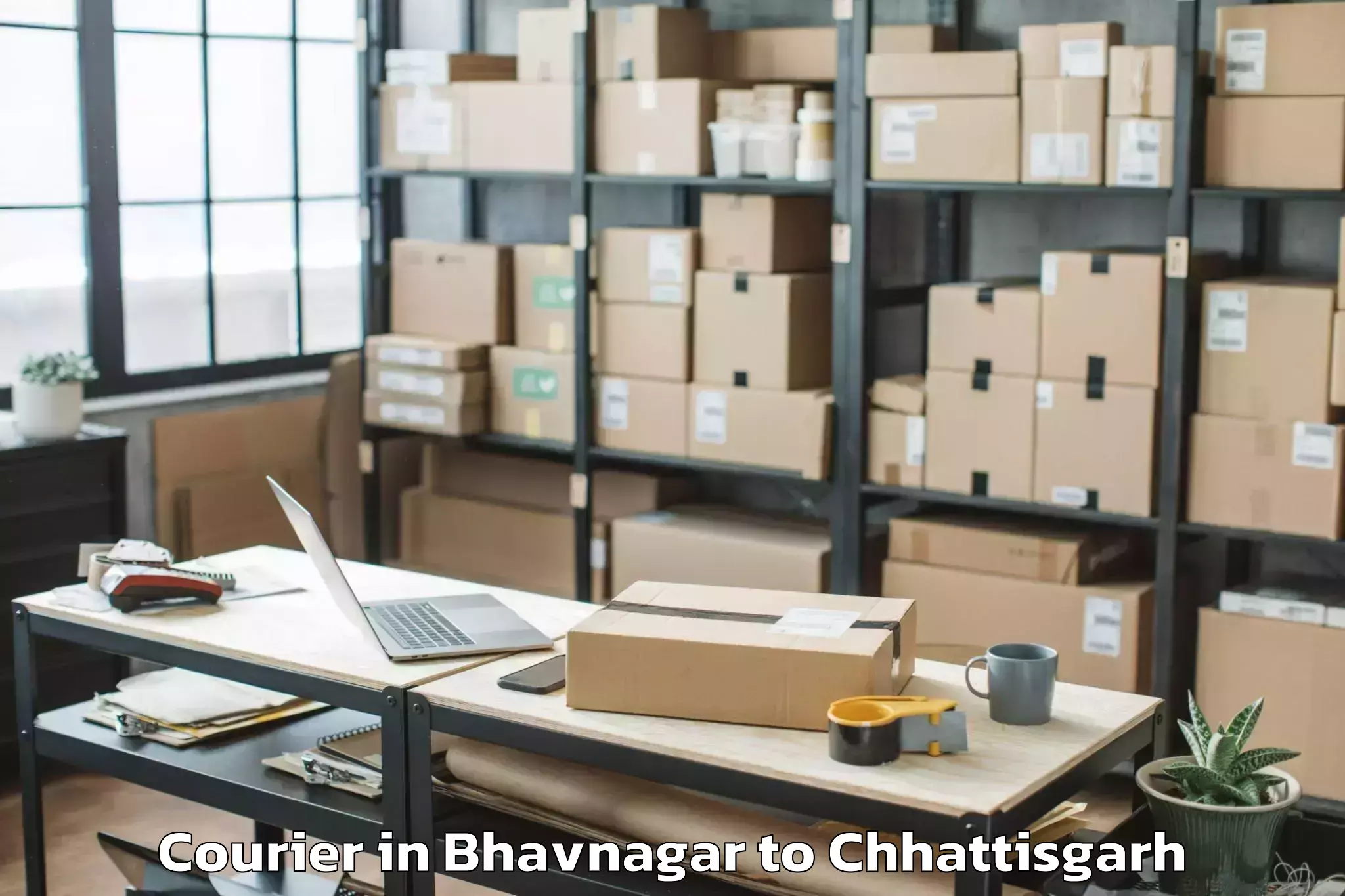 Reliable Bhavnagar to Tamnar Courier